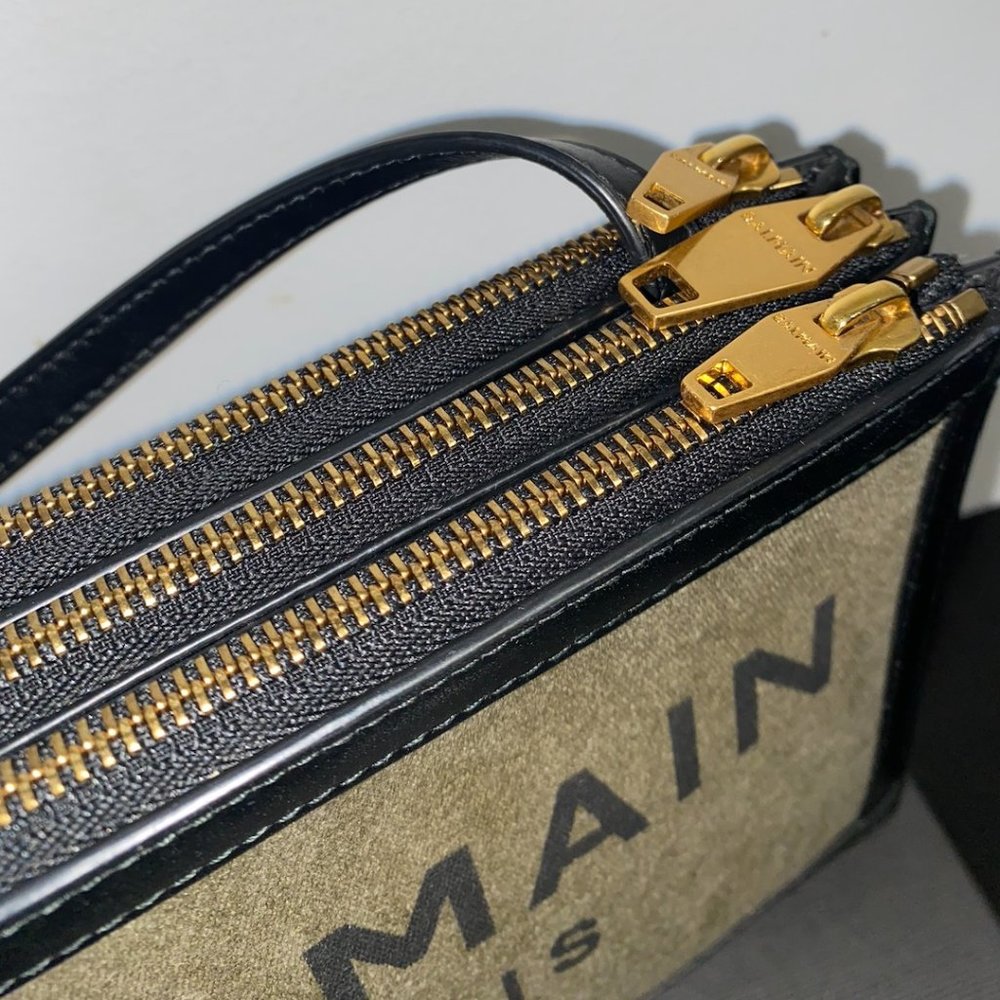 Navy Blue & Gold Hardware Crossbody Bag